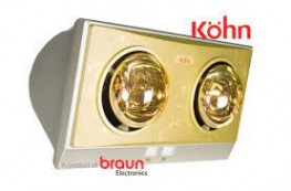 Đèn sưởi nhà tắm 2 bóng Kohn KP02G 550W (Vàng) Chính hãng