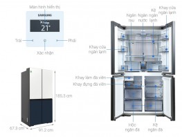Tủ lạnh Samsung Inverter 599lít RF60A91R177/SV