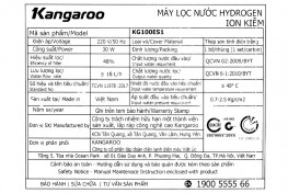 Máy lọc nước RO hydrogen ion kiềm Kangaroo KG100ES1 5 lõi