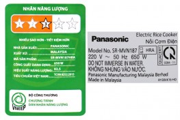 Nồi cơm điện Panasonic 1.8 lít SR-MVN187HRA