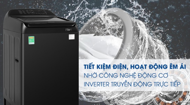 Máy giặt Samsung 12kg lồng đứng Inverter WA12T5360BV/SV