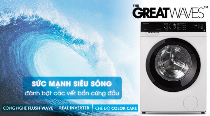 Máy giặt Toshiba Inverter 8.5 kg TW-BH95M4V Mới 2018