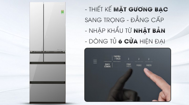Tủ lạnh Panasonic Inverter 491 lít NR-F503GT-X2 Mẫu 2018